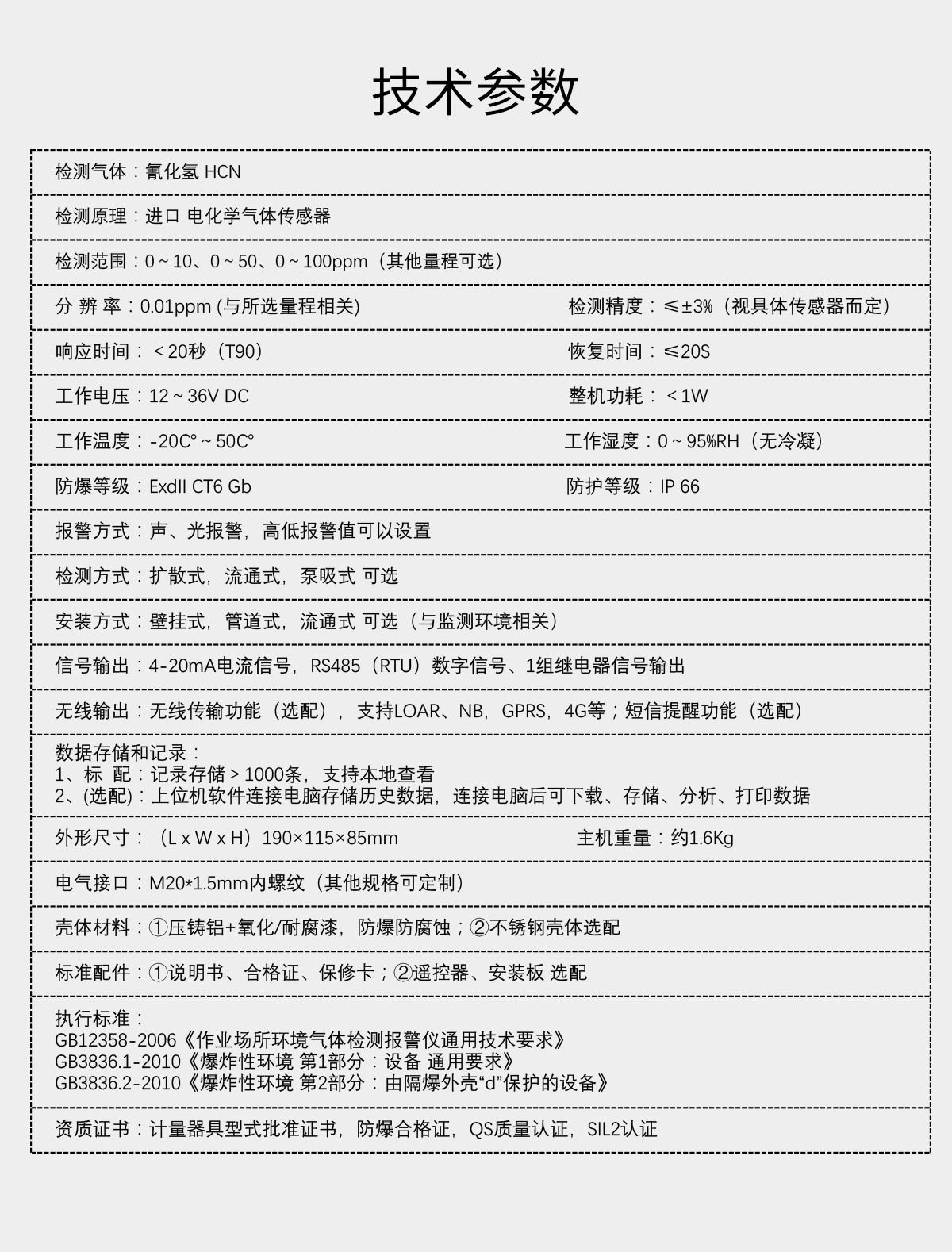 固定分體式氰化氫檢測(cè)儀 固定分體式氰化氫檢測(cè)儀
